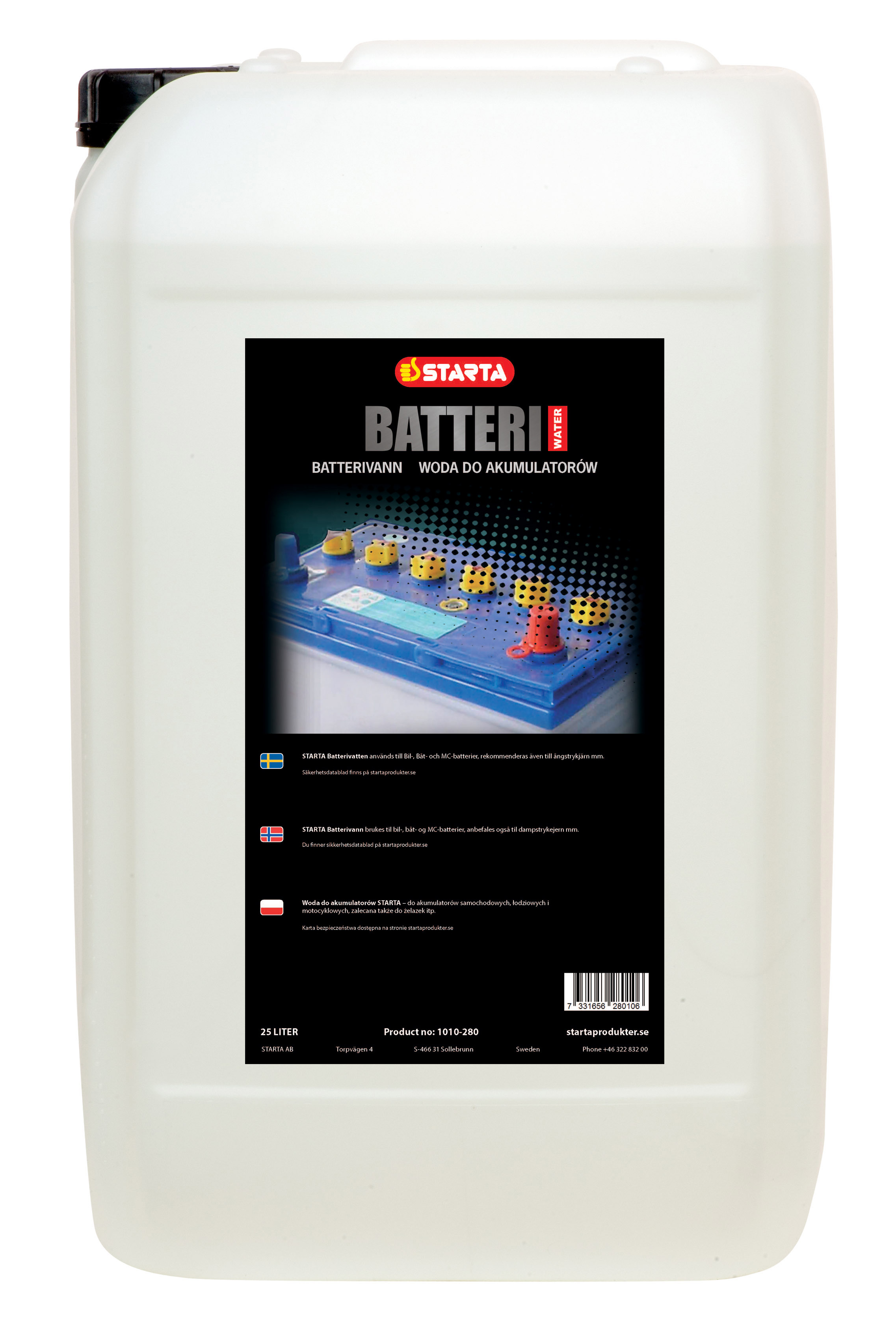 STARTA Batterivatten 25 lit