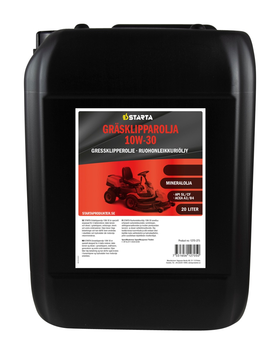 STARTA Gräsklipparolja 10W-30 20 lit