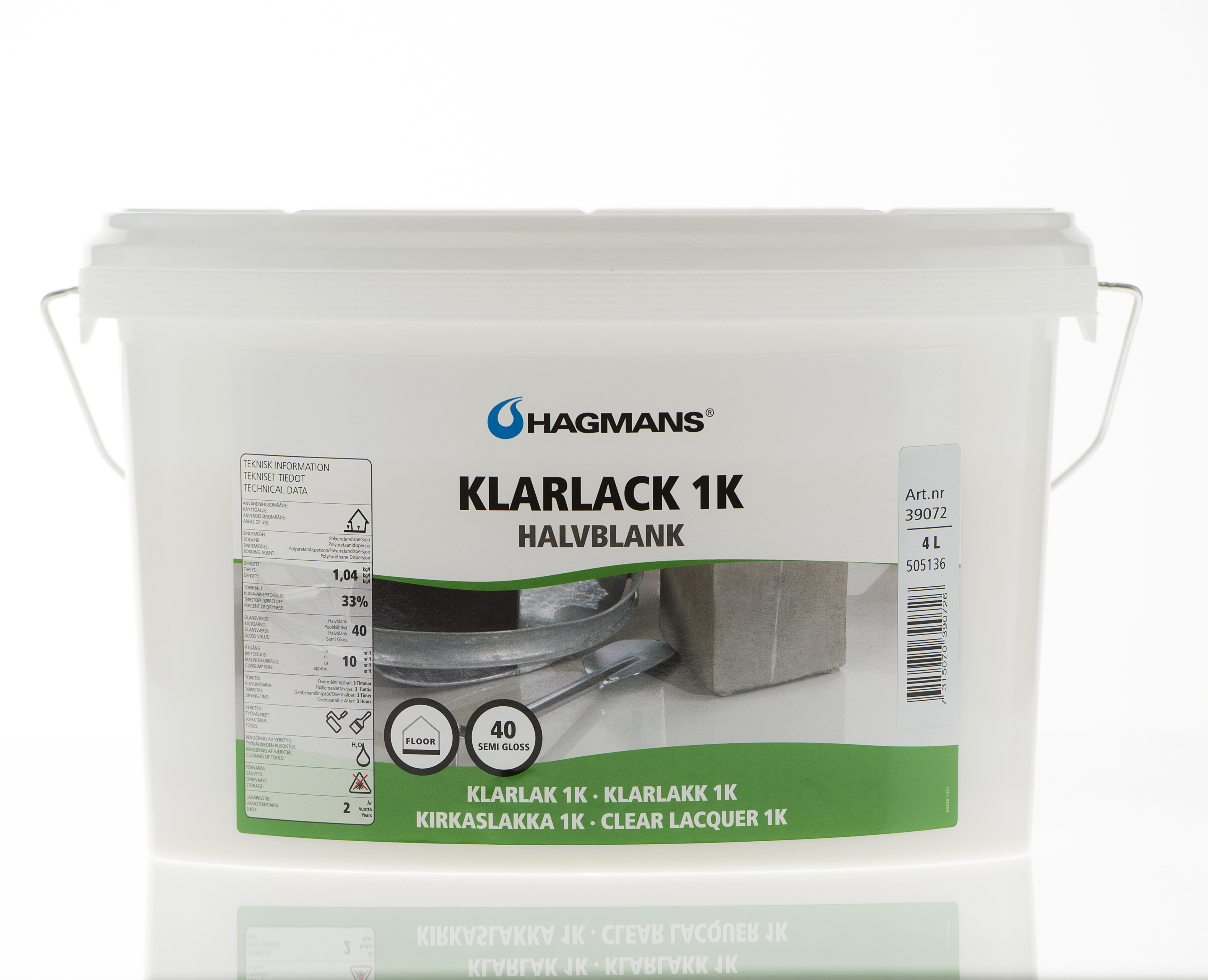 Klarlack 1K 40 4 L