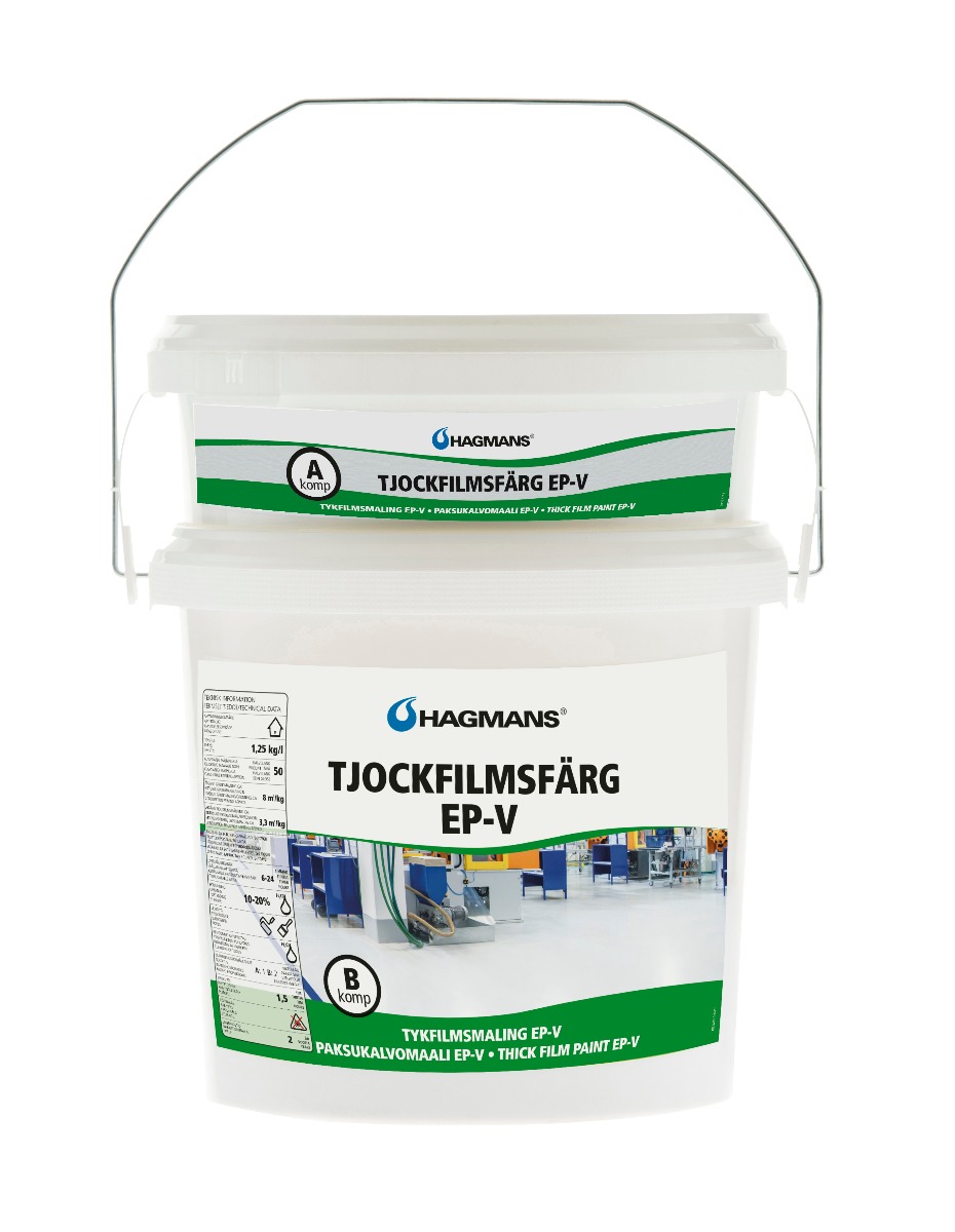 Tjockfilmsfärg EP-V Mellangrå 4 kg