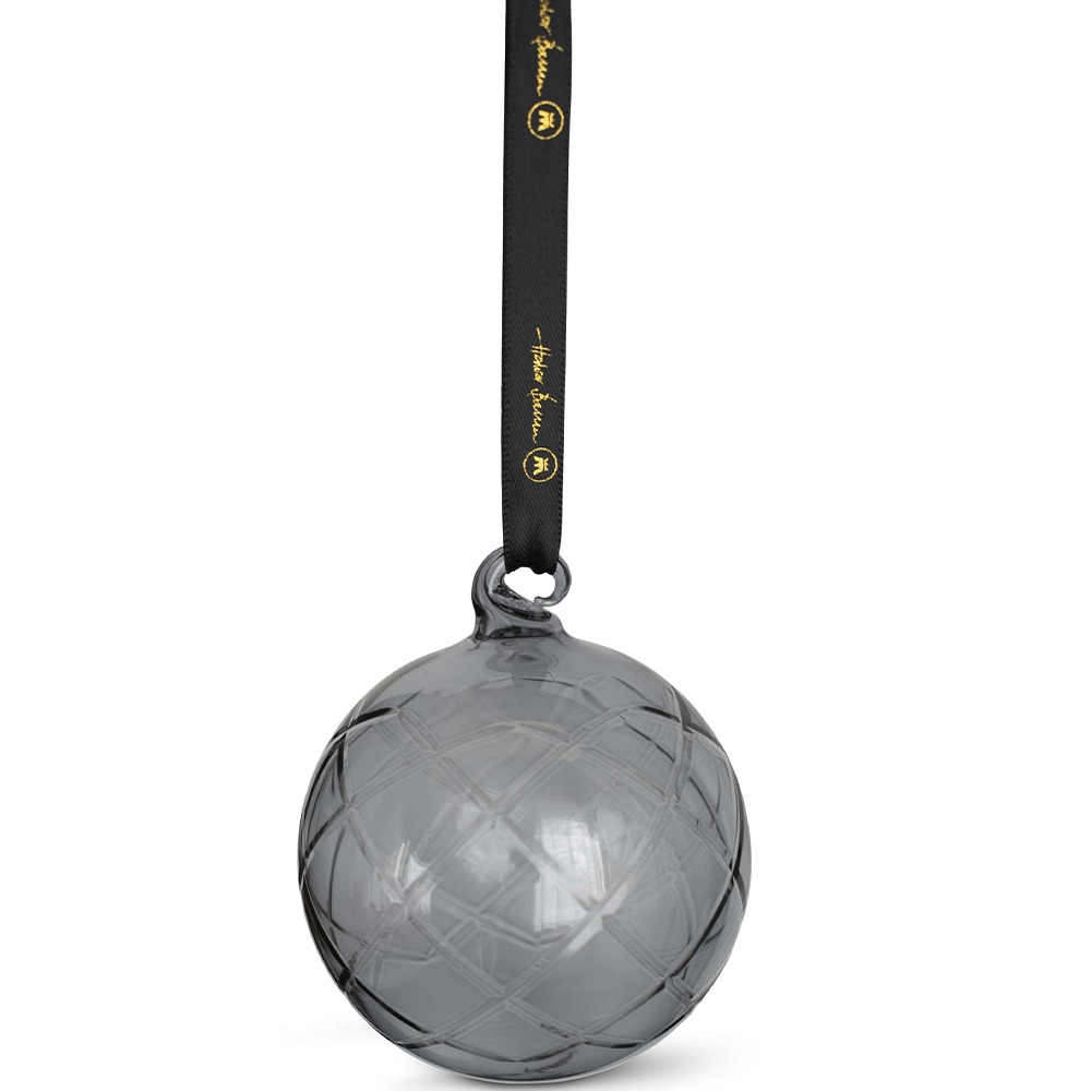 Lux dekorkule koksgrå 8 cm