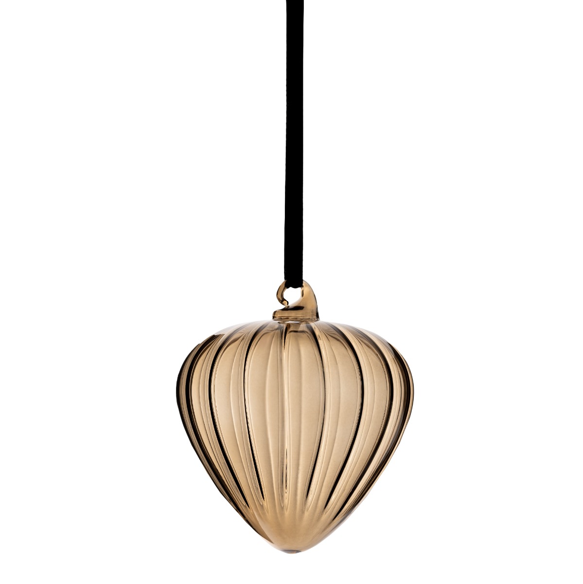 Hazel dekorkule topaz m/sort silkebånd