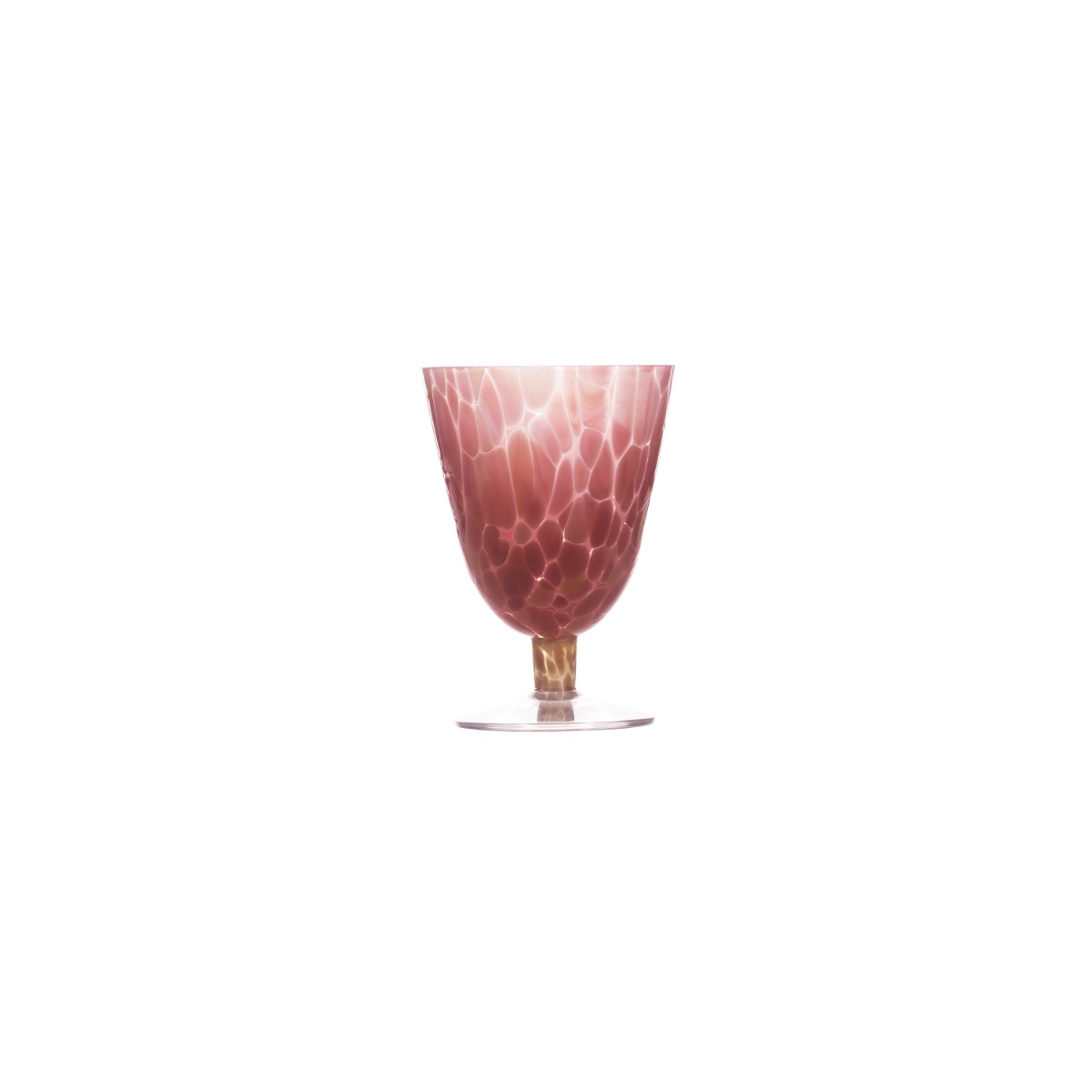 Jubalong - kunstglass rosa m/gul stett - 26 cl