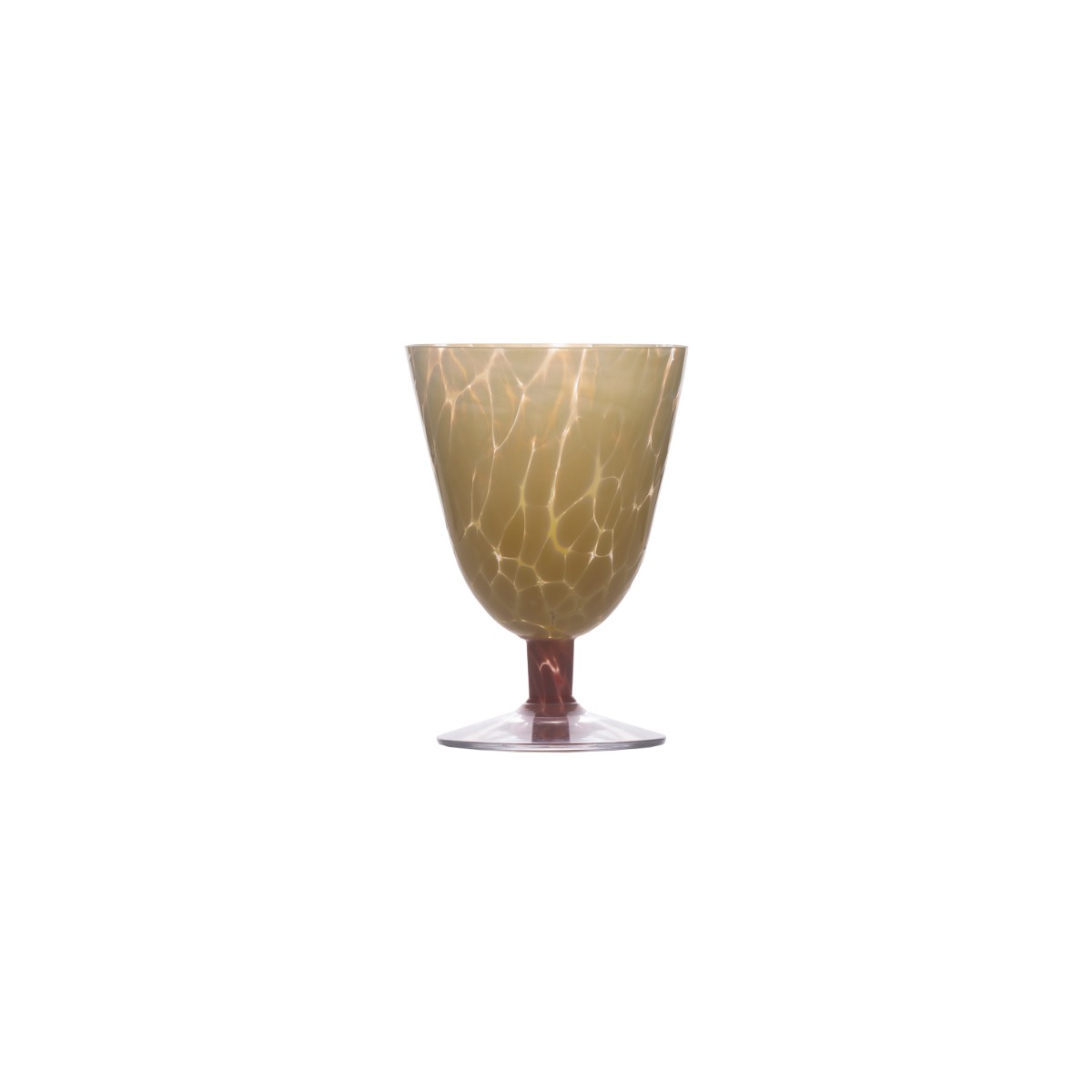 Jubalong - kunstglass gul m/rosa stett - 26 cl