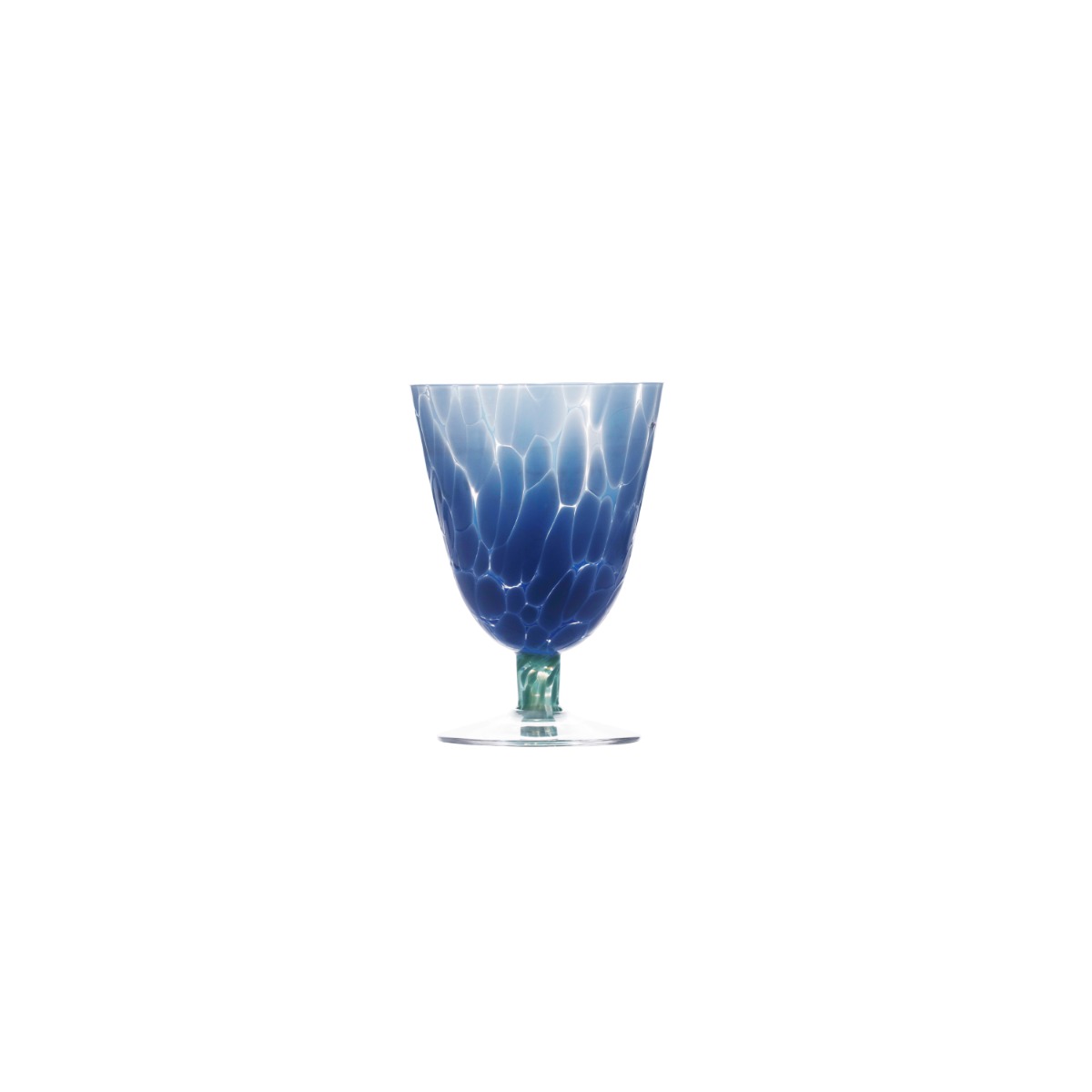 Jubalong - kunstglass mørkeblå m/lys turkis stett - 26 cl