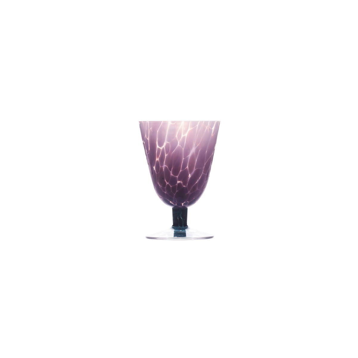 Jubalong - kunstglass lilla m/turkis stett - 26 cl