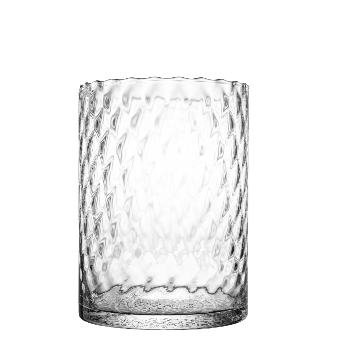 Harlekin lykt/vase medium vid klar