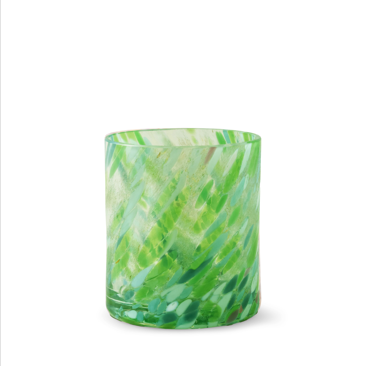 Swirl drikkeglass/lykt grønn multi 35 cl