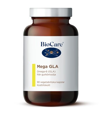 Burk med BioCare Mega GLA Komplex 90 kapslar
