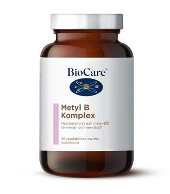 Burk med BioCare Metyl B Komplex 60 kapslar