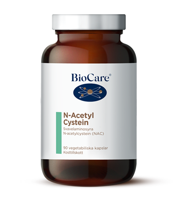 Burk med BioCare N-Acetyl Cystein 90 kapslar