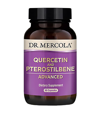 Burk med Dr. Mercola Quercetin och Pterostilben 60 kapslar