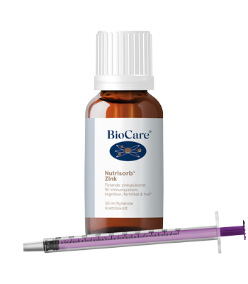Flaska med BioCare Nutrisorb Zink
