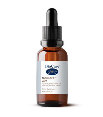Flaska med BioCare Nutrisorb® Järn 15ml