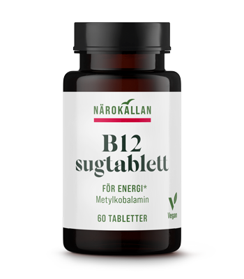 Bottle with Närokällan B12-vitamin