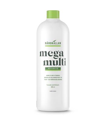 Flaska med Närokällan Mega Multi Advanced 900 ml