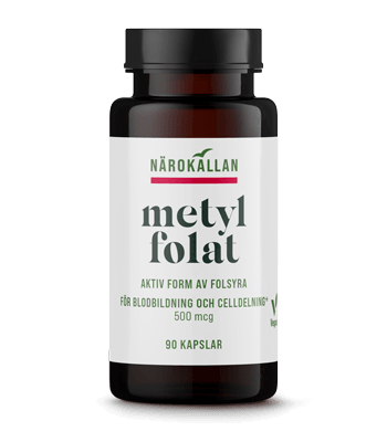 Bottle with Närokällan Metylfolat Bottle with Närokällan Metylfolat