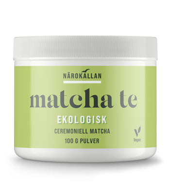 Burk med Närokällan Ceremoniell Matcha te 100 gram EKO
