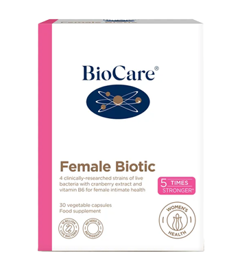 Förpackning med BioCare Female Biotic 30 kapslar