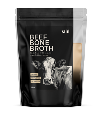 STHL Beef bone broth bag 350 ml Org