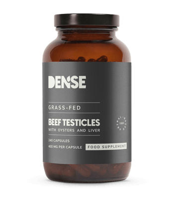 Bottle with Dense Beef Testicles Bottle with Dense Beef Testicles