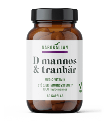 Burk med N&auml;rok&auml;llan D-mannos & tranb&auml;r