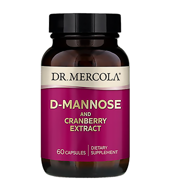 Burk med Dr. Mercola D-Mannose 60 kapslar