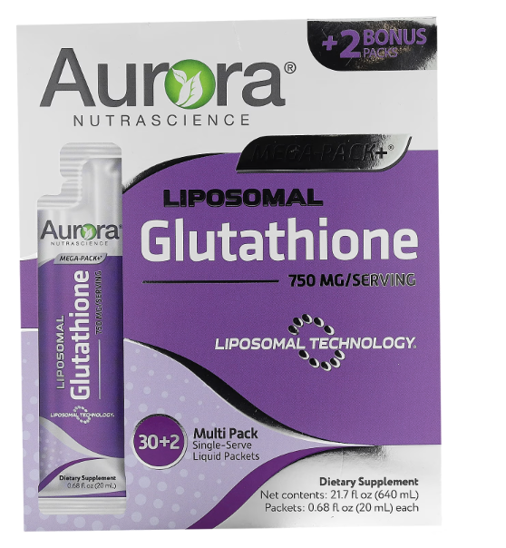 Kartong med Aurora Liposomal Glutation dospåsar 32 st