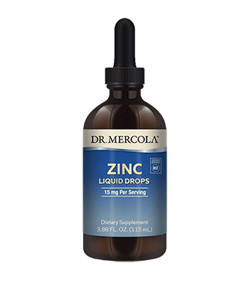 Flaska med Dr. Mercola Liquid Zinc 115 ml